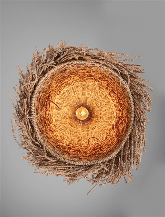 Pendul Nova Luce HAY 9586516 E27 1x12W    Natural Seagrass Black Fabric W ire & Base   IP20 [7]
