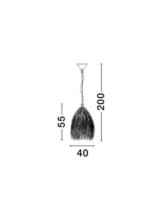 Pendul Nova Luce HAY 9586516 E27 1x12W    Natural Seagrass Black Fabric W ire & Base   IP20 [8]