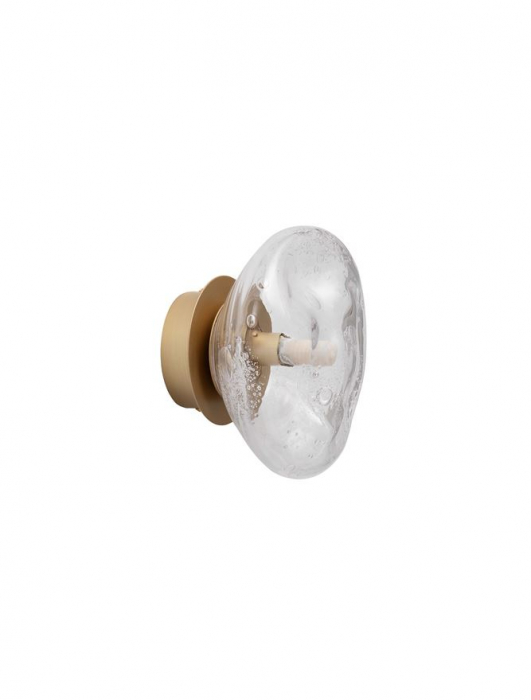 Aplica Nova Luce KING 9006033 Antique Brass, Gold Metal & Blown Clear Glass G9 1x5W IP20 [4]