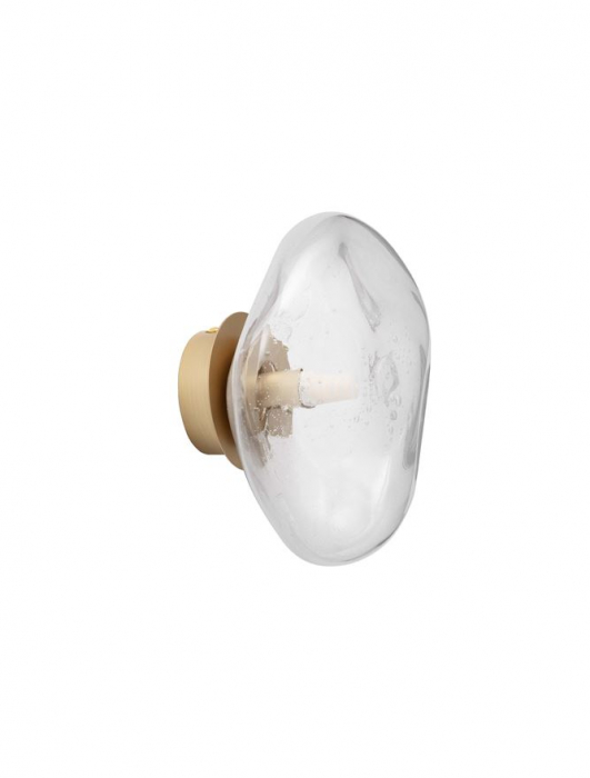 Aplica Nova Luce KING 9006034 Antique Brass, Gold Metal & Blown Clear Glass G9 1x5W IP20 [1]
