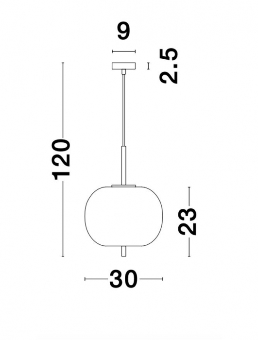 Pendul Nova Luce LATO E27 1x12W   Opal Glass Antique Brass Metal Black Fabric Wire IP20 [8]