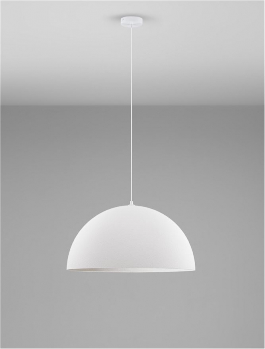 Pendul Nova Luce STARLA 9002667 Sandy White Polyurethane & Resin E27 1x12W IP20 [3]