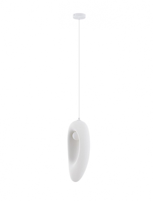 Pendul Nova Luce TEMPUS 9002669 Sandy White Polyurethane & Resin E27 1x12W IP20 [1]