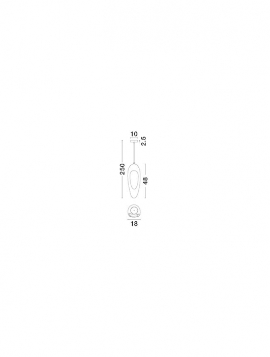 Pendul Nova Luce TEMPUS 9002669 Sandy White Polyurethane & Resin E27 1x12W IP20 [6]