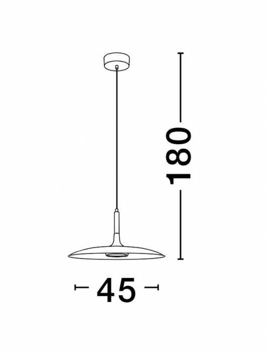 Pendul Nova Luce LUSU 9501213 LED 16W 3000K 1100lm Matt Black Steel & Resin Acrylic   IP20 [5]