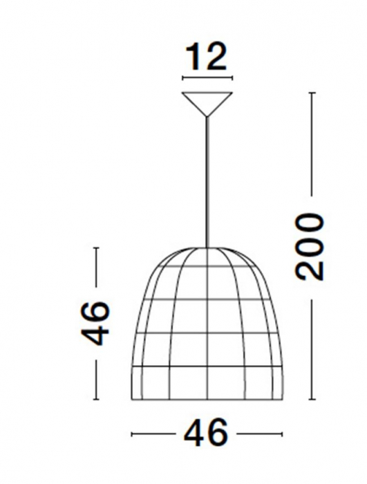 Pendul Nova Luce MARLO E27 1x12W   Natural Rattan Black Fabric Wire & Base  IP20 [10]