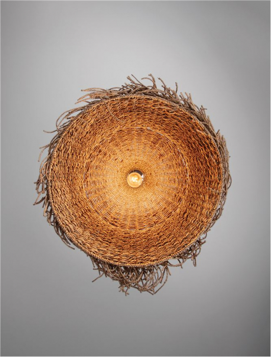 Pendul Nova Luce NATU 9586513 E27 1x12W    Natural Seagrass Black Fabric W ire & Base   IP20 [7]