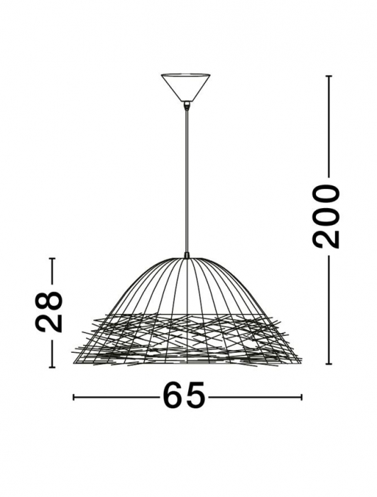 Pendul Nova Luce NATU 9586515 E27 3x12W    Natural Seagrass Black Fabric W ire & Base   IP20 [10]