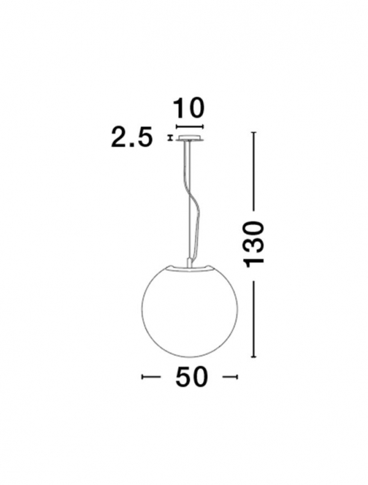 Pendul Nova Luce NEVOSO E27 1x12W   Opal Glass & White Metal IP20 [3]