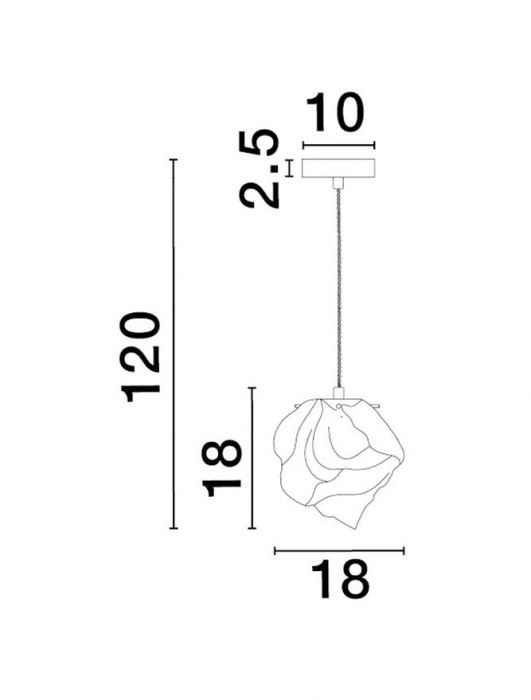 Pendul Nova Luce ODELLE E14 1x5W   Brass Gold Metal & Amber Glass IP20 [5]
