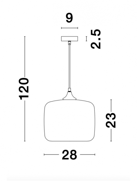 Pendul Nova Luce SAVAZ E27 1x12W   Chrome Glass Black Metal Black Fabric Wire IP20 [6]