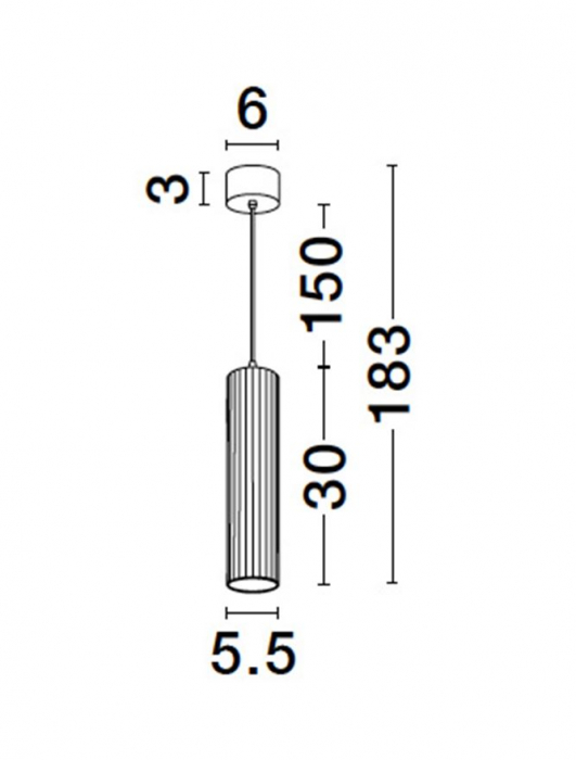 Pendul Nova Luce SEAW AVE 9011334 GU10 1x10W    Sandy White Aluminium   IP20 [8]