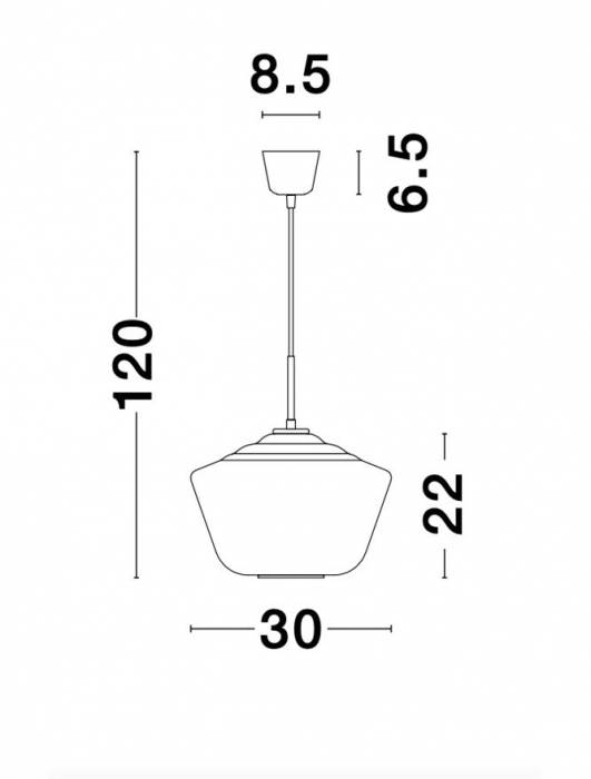 Pendul Nova Luce VEIRO E27 1x12W   Chrome Glass Black Metal Black Fabric Wire IP20 [6]