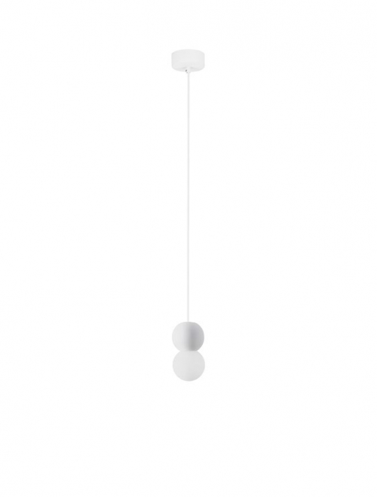 Pendul Nova Luce ZERO 9577017 Sandy White Gypsum & Opal Glass G9 1x5W IP20 [1]