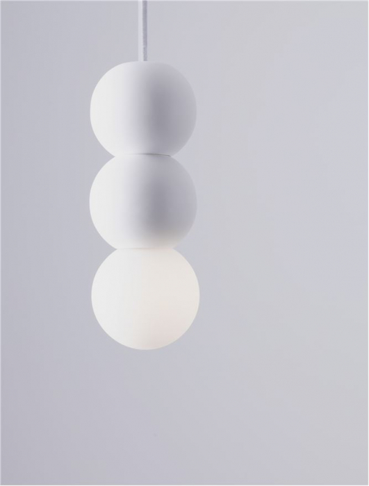 Pendul Nova Luce ZERO 9577020 Sandy White Gypsum & Opal Glass G9 1x5W IP20 [4]