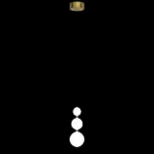 Pendul OEM COLLANA LED 9W 765lm 3000K Metal Gold 120x1500mm IP20 [1]