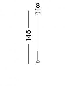 Pendul OLA Nova Luce 9060252 LED 4 W , 256 lm, 3000K IP20 Sandy White [2]