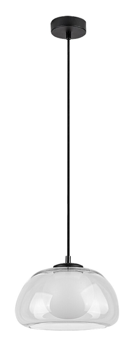 Pendul Rabalux Elowen G9 1x MAX 5W  metal sticlă negru IP20 [2]