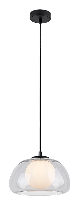 Pendul Rabalux Elowen G9 1x MAX 5W  metal sticlă negru IP20 [1]