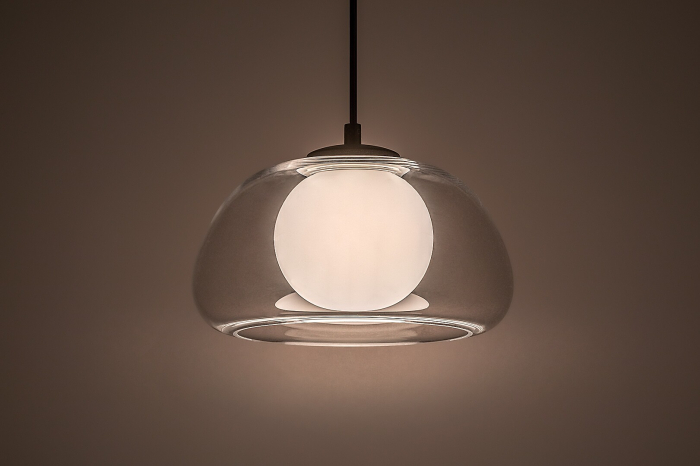 Pendul Rabalux Elowen G9 1x MAX 5W  metal sticlă negru IP20 [3]