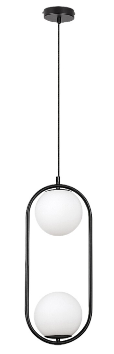 Pendul Rabalux Ghita E27 E27 2x MAX 20W metal black stil modern, IP20 72029 [2]