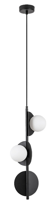 Pendul Rabalux Jules G9 3x MAX 5W  metal sticlă negru IP20 [2]