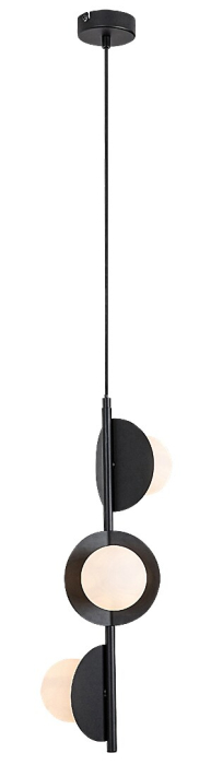 Pendul Rabalux Jules G9 3x MAX 5W  metal sticlă negru IP20 [3]