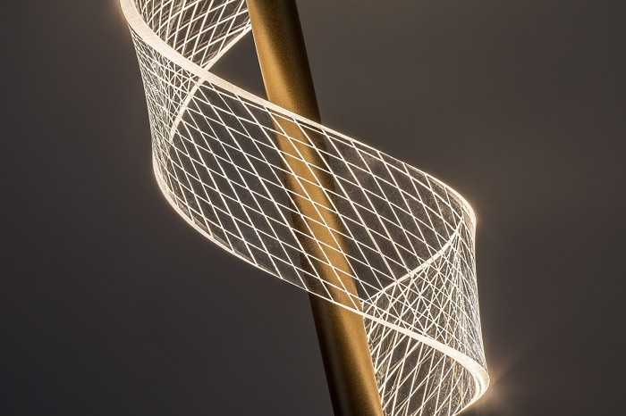 Pendul Rabalux Zofrael LED 6W 550lm 3000K metal acril auriu transparent IP20 [4]