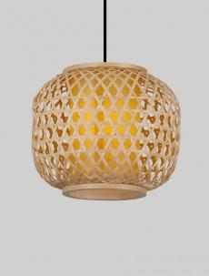 Pendul Nova Luce ASMA 9001116 Rattan & Sandy Black Steel Base E27 1x12W IP20 [4]