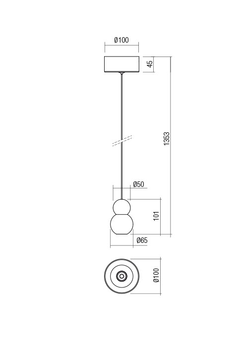 Pendul REDO AOBA 01-2692 LED SAND WHITE 8W 518 lm 3000K IP20 [2]