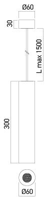 Pendul REDO XFOCUS Suspended FS30WW SBK 1x10W 3000K 1061lm 36° CRI90 IP40 [2]