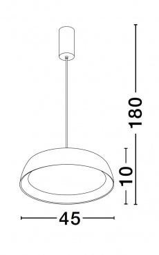Pendul SIGI Nova Luce 9030506 LED 40 W, 3111 lm, 3000K IP20 Sandy White [5]