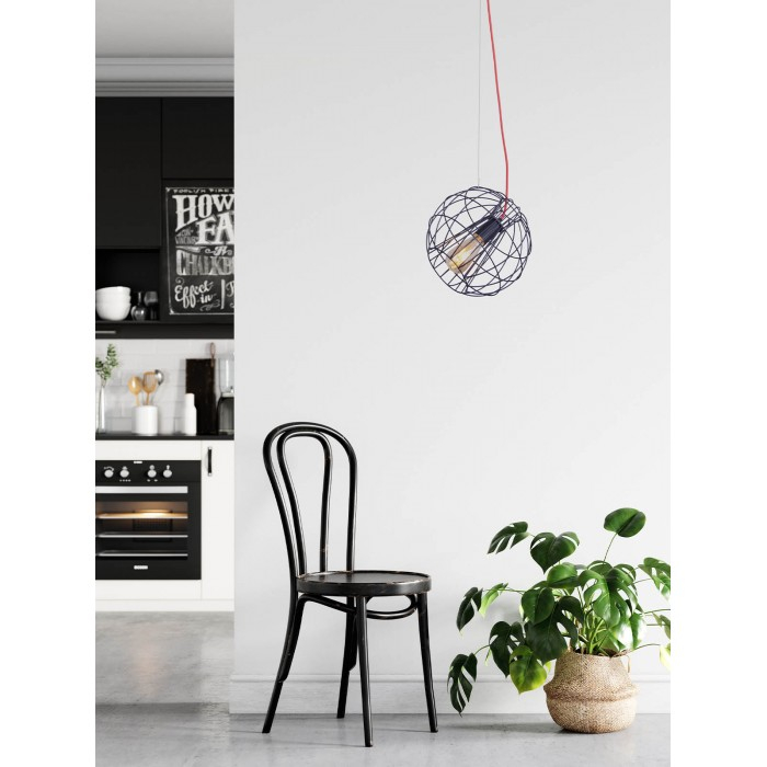 Pendul Smarter Gallileo 01-2174 E27 1x60W   Metal Negru mat IP20 [3]