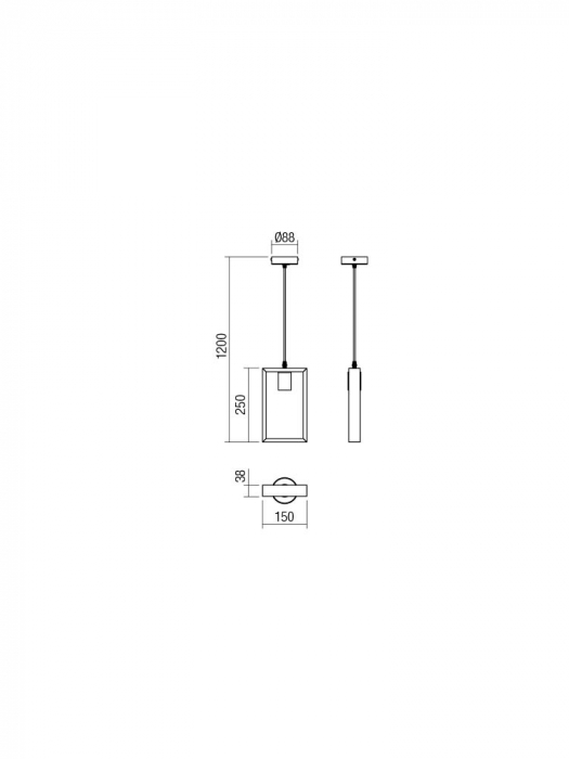 Pendul SMARTER TIMBER 01-1664 E27 1x42W Metal Negru mat/Lemn Fag Natur IP20 [2]