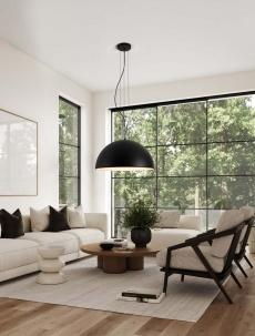 Pendul THOLOS Nova Luce 9695287 3xE27 IP20 Sandy Black [2]