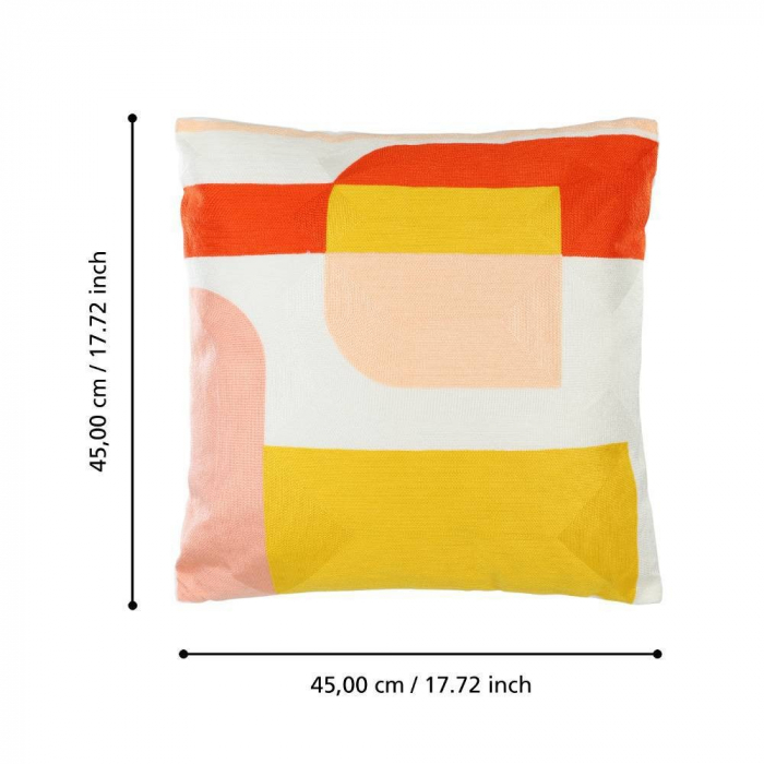 Pernă EGLO BERHALA 420288 Yellow Orange Red White36%Cotton/65%Poliester 450x450x110  [5]