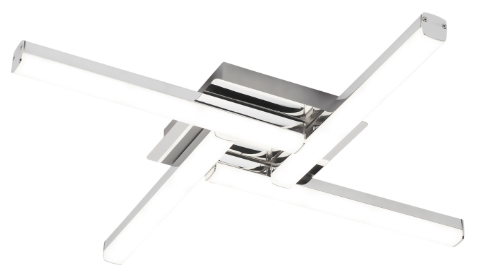 Plafoniera baie Rabalux Antonia LED 24W 2200lm 4000K metal plastic crom alb IP44 [1]