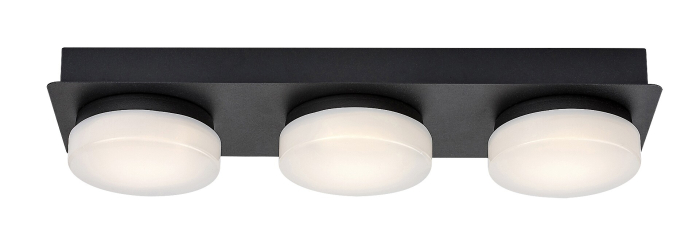 Plafoniera baie Rabalux Attichus LED 18W 1700lm 4000K metal mat black stil modern, IP44 75003 [4]