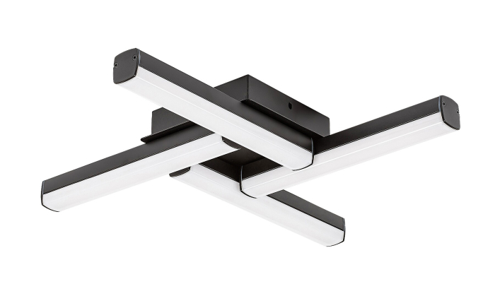 Plafoniera baie Rabalux Evan LED 18W 1750lm 4000K metal plastic negru mat alb IP44 [4]