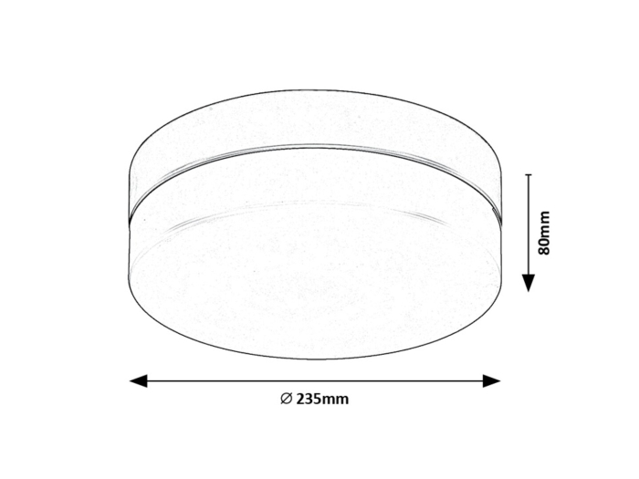 Plafoniera baie Rabalux Gaelo LED 15W 1150lm 4000K metal black stil tehnic, IP44 75025 [6]
