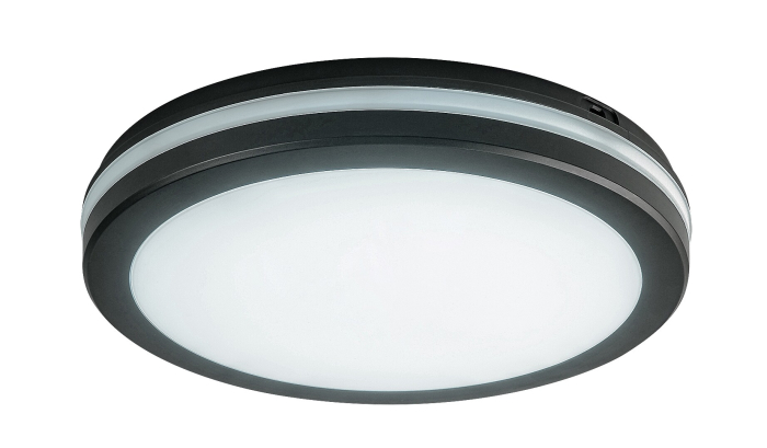 Plafoniera baie Rabalux Indre LED 28W 2450lm 3000K, 4000K, 6500K plastic black stil modern, IP54 77035 [3]