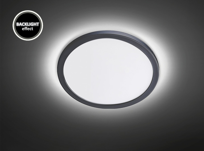 Plafoniera baie Rabalux Lambert LED 15W 1500lm 4000 plastic silver stil modern 230V, 50Hz IP44 3358 [6]