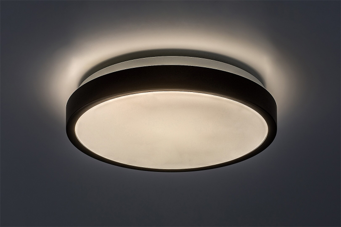 Plafoniera baie Rabalux Samira LED 18W 1380lm 4000K plastic plastic negru alb IP44 [3]