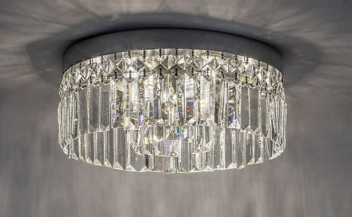 Plafoniera baie Rabalux Sybil G9 6x MAX 28W  metal sticlă crom IP44 [2]