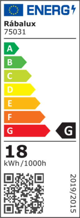 Plafoniera baie Rabalux Zoya LED 18W 1350lm 4000K metal sticlă negru alb IP44 [7]