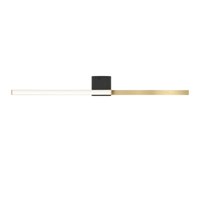 Plafoniera EGLO Aieta 901215 LED 12W 4000K 1450lm 220-240V,50/60Hz L 720mm x l 130mm x H 80mm plastic/otel negru/alama periata  IP20 [4]