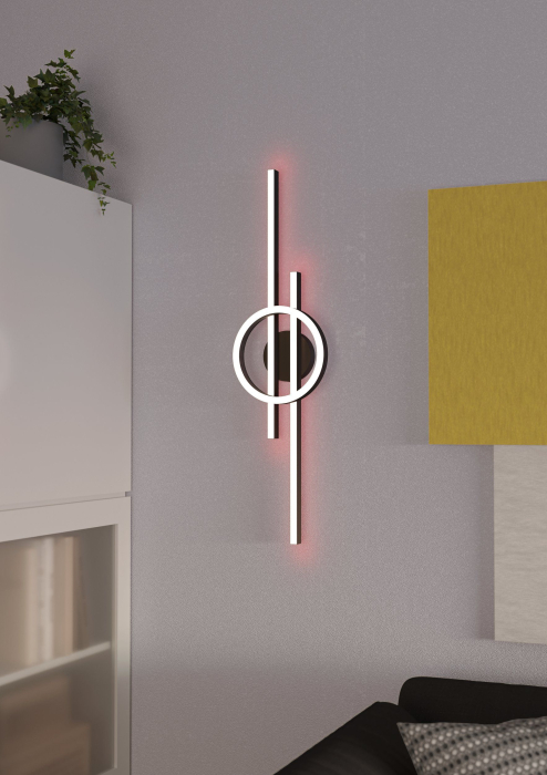 Plafoniera EGLO Amandolo 900953 LED 23,5W 2700-6500K 2850lm 220-240V,50/60Hz L 775mm x l 200mm x H 75mm aluminiu/otel negru plastic alb IP20 [7]