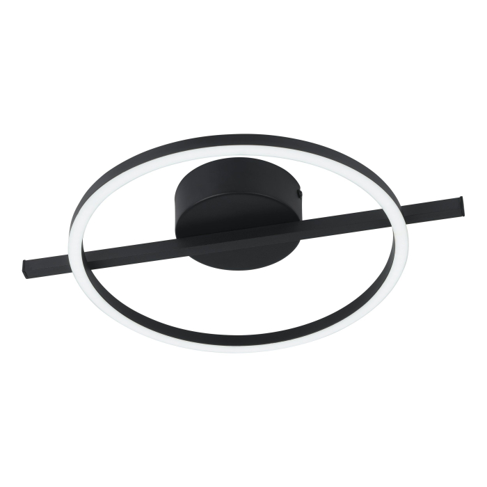 Plafoniera EGLO Amandolo 901113 LED 17W 2700-6500K 1900lm 220-240V,50/60Hz L 400mm x l 300mm x H 65mm aluminiu/otel negru plastic alb IP20 [1]