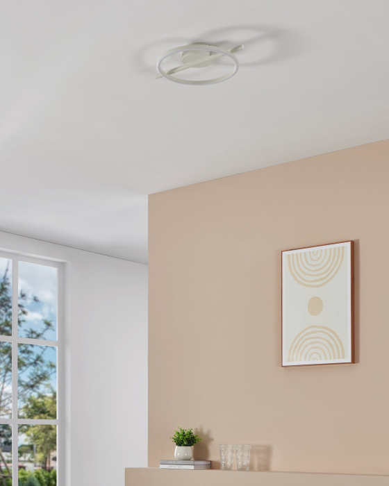 Plafoniera EGLO Amandolo 901114 LED 17W 2700-6500K 1900lm 220-240V,50/60Hz L 400mm x l 300mm x H 65mm aluminiu/otel alb plastic alb IP20 [4]