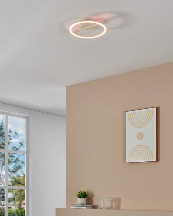 Plafoniera EGLO Amandolo 901114 LED 17W 2700-6500K 1900lm 220-240V,50/60Hz L 400mm x l 300mm x H 65mm aluminiu/otel alb plastic alb IP20 [6]